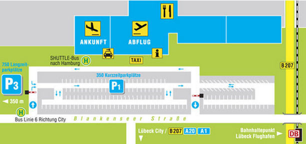 lubeck_lufthavn_kort